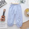Хлопковые детские штаны, летние противомоскитные штаны, тонкий дизайн для маленьких и средних детей, летняя одежда для мальчиков и девочек, штаны-фонарики, свободные штаны