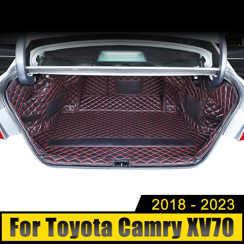 Для Toyota Camry 70 XV70 2018-2022 2023 кожаный защитный коврик для багажника автомобиля ковры крышка багажника интерьер