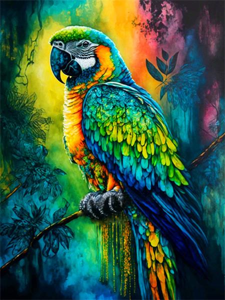 5d Diy Алмазная картина Попугай Набор для вышивки крестом Мозаика Красочные Птицы Квадрат/Круглый Домашний Декор Вышивка Картина