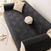 1PC Plush Thickened Sofa Cushion Autumn and Winter Fixed Anti-slip Anti-cat Scratch in-line One-piece Cushion Cover Towel