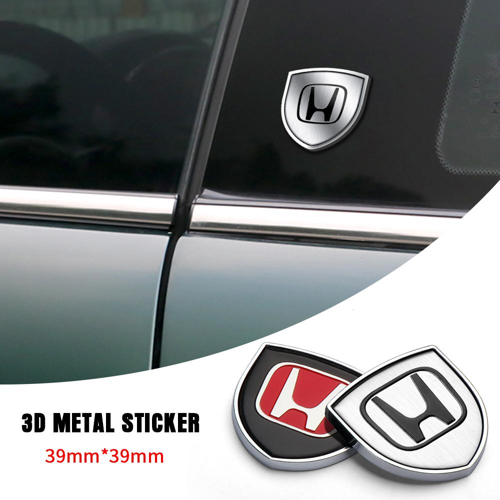 3D Metal Car Logo Emblem Trunk Stickers Badge Decoration Decal For Honda Accord CR-V Fit Insight Mugen CITY CIVIC Jazz OdysseyOW3