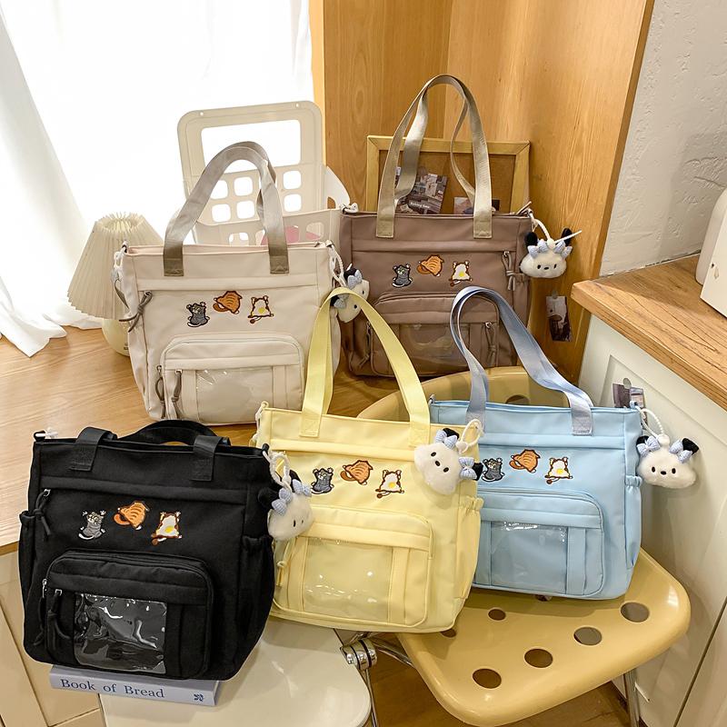 Сумка через плечо Cartoon Commuter женская большая вместительная студенческая сумка-тоут студенческая сумка через плечо