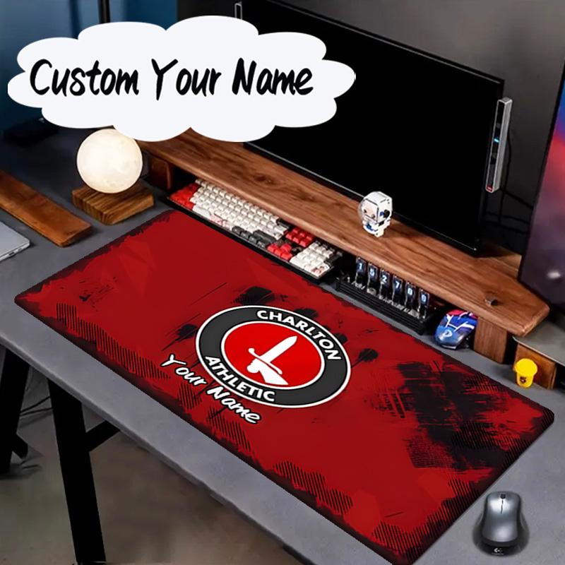Custom Name Mouse pad Charlton FC Crest Mouse pad, Gaming Mouse Pad, keyboard pad, Desk Decor for computer notebook Fan Birthday Gift