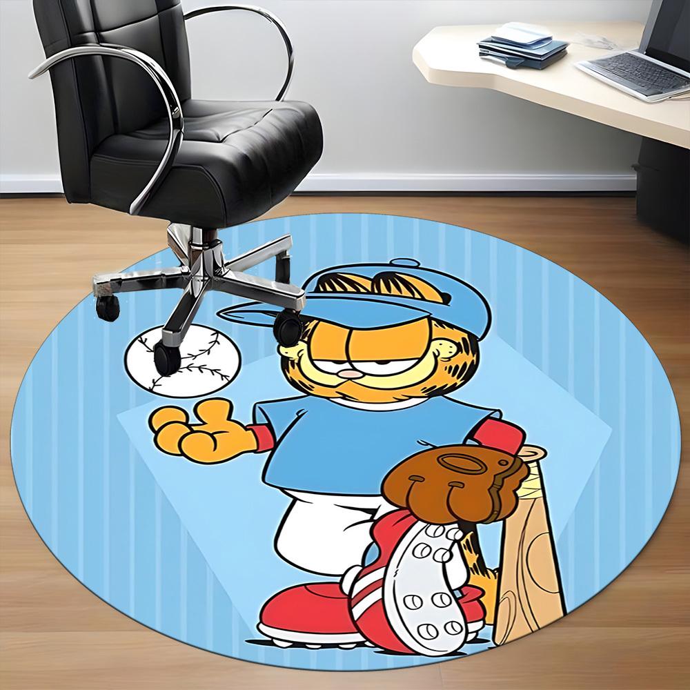 1 шт. Круглый ковер Garfield для офиса, под офисные стулья, спальни, гостиной, домашний декор a1016085