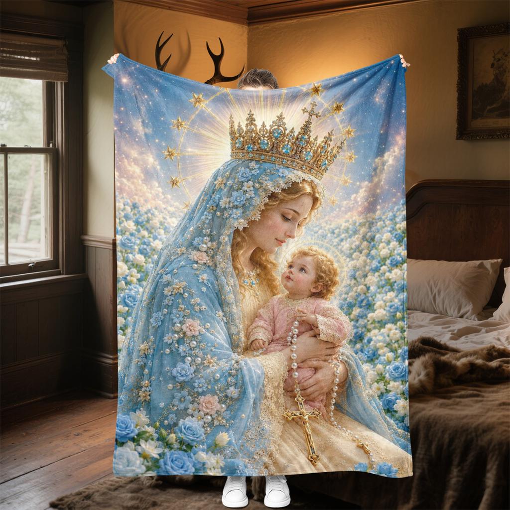 Jesus Throw Soft Comfortable All Seasons Blanket Perfect Gift Couch Office Nap Outdoor Travel Blanket
