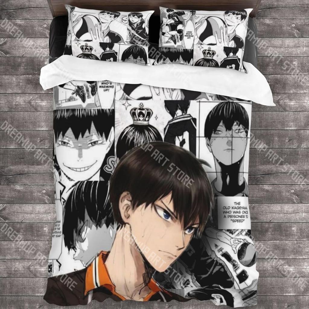 Модный Комплект Постельного Белья Haikyuu Волейбол Односпальный Полуторный Двуспальный Евро Кинг Сайз Комплект Для Спальни Детской Пододеяльник Комплекты Комплект Простыней
