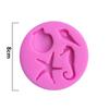 Shells Starfish Shape Creative Sea Life Style Silicone Mold Fondant Gum Paste Cake Decorating Tool Cake Molds Accessories