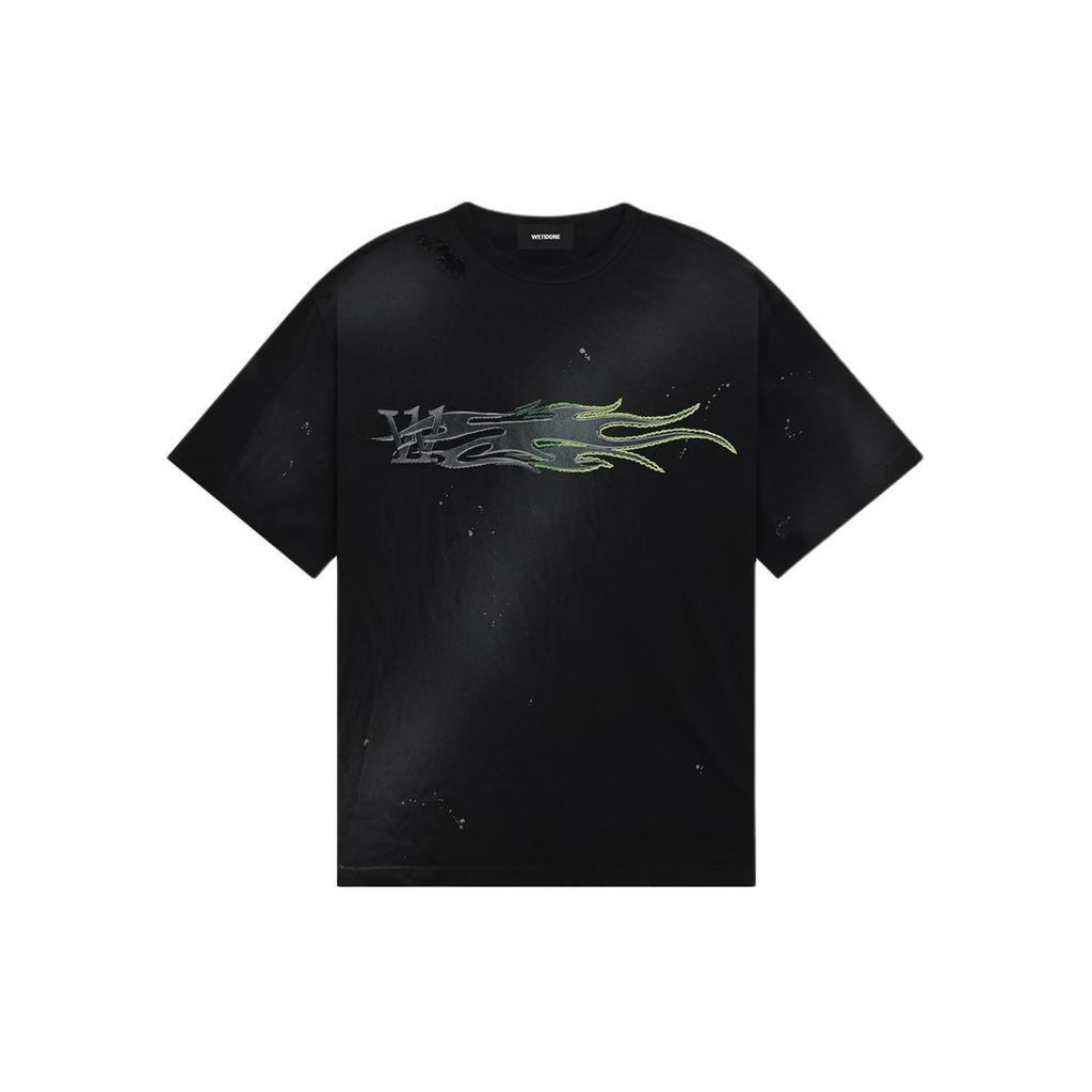WE11DONE graphic-print cotton T-shirt WD-TT0-24-751-U-BK