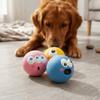 Sport Ball Shape Squeaky Dog Toy Eco Latex Pet Interactive Ball  Indoor Outdoor Play