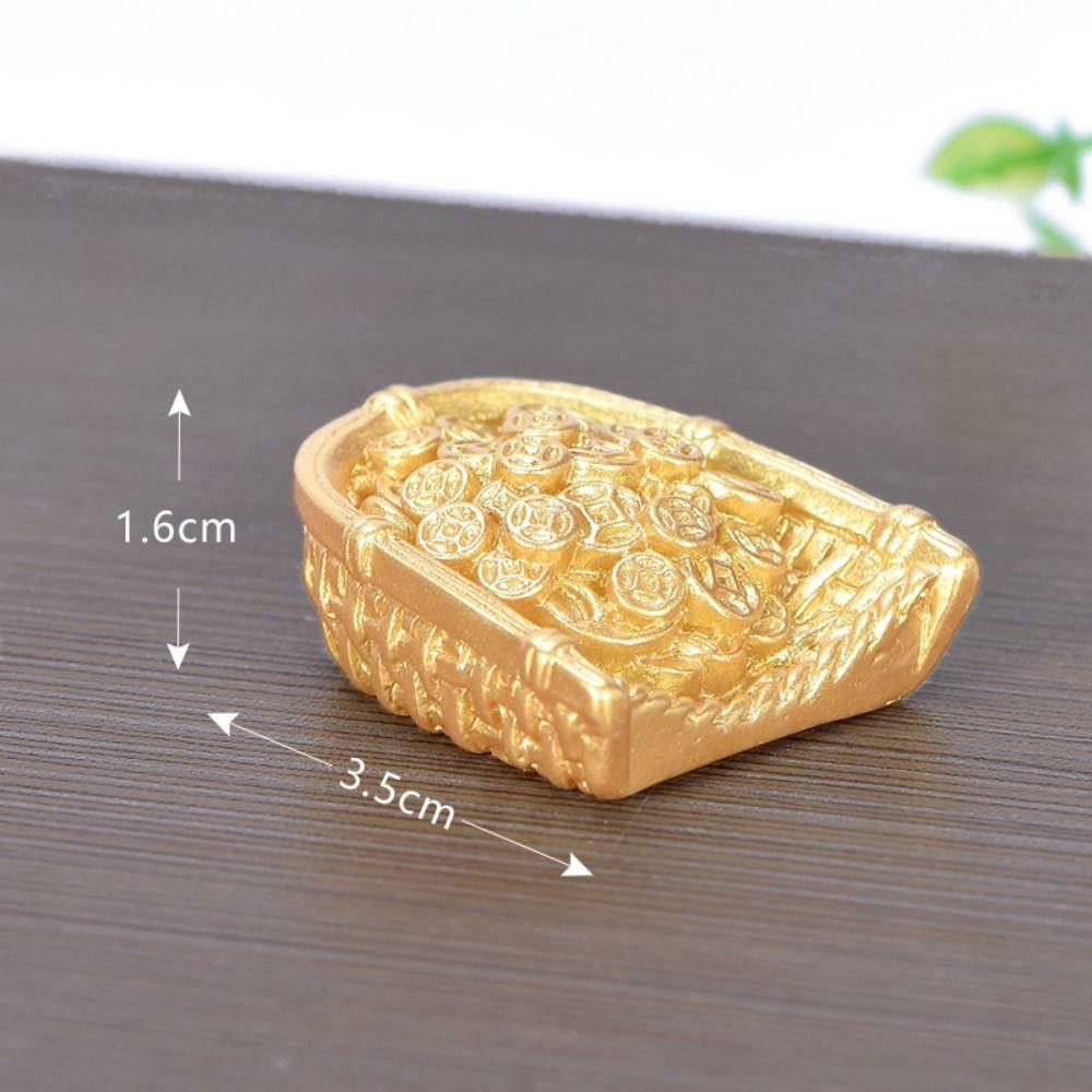 Богатство Прокатывающаяся смола Микропейзаж Благоприятные Украшения Фигурка Фортуна Безделушки Маленькое Украшение