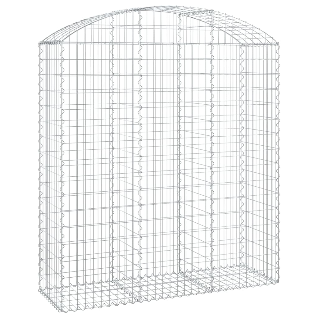 Gabion with High Arch 150 x 50 x 160 180 cm Galvanized Iron