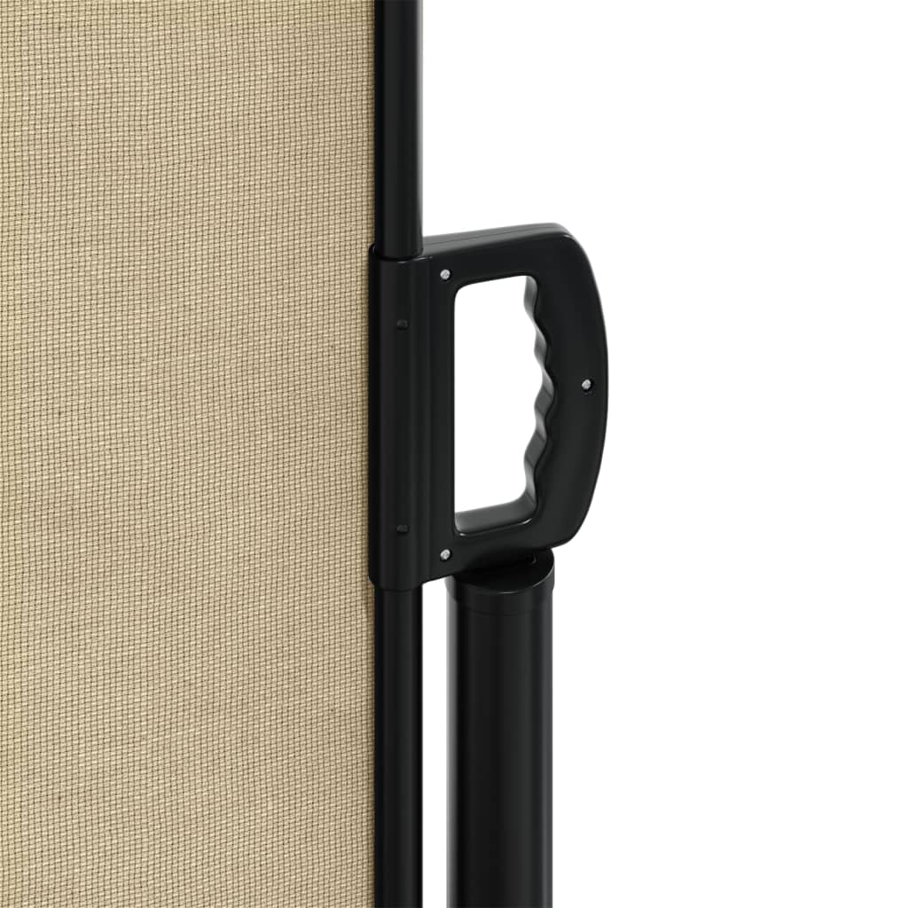 Retractable Side Awning Beige 140 x 600 cm