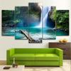 5 шт., водопад, река, художественная природа, красота, 5 шт., холст, настенный художественный принт, домашний декор, картины, плакат, HD печать, 5 шт., современный