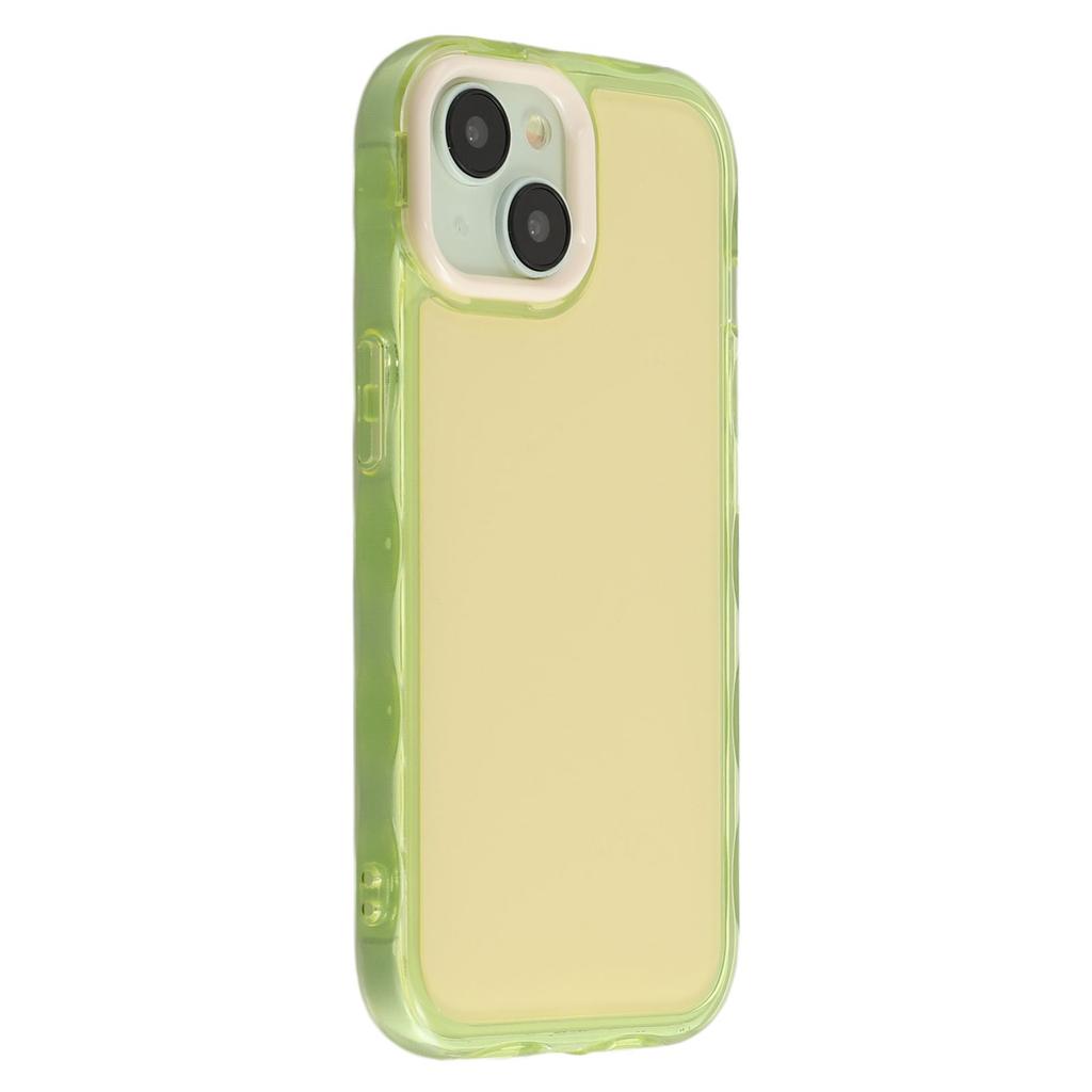 For iPhone 13 Case Inner Wave Pattern TPU+Acrylic Phone Cover