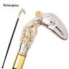 Golden White Octopus Fish Squid Walking Cane Fashion Decorative Walking Stick Gentleman Elegant Cosplay Cane Knob Crosier 93cm