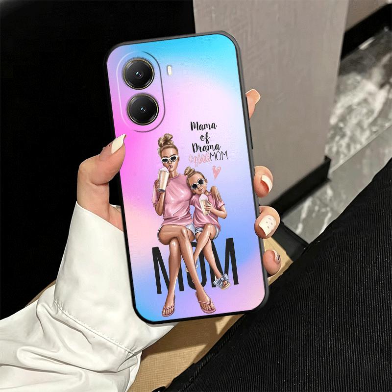 Чехол для телефона с дизайном 'Девочка Мама Малыш' Мягкий чехол для Xiaomi Poco X5 X6 X7 X8 Pro Max X3 F7 F8 Ultra M8 M7 M6 M5 Redmi 15 15C 14C 13C 1