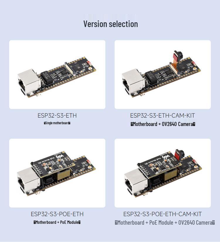 Отладочная плата ESP32-S3 с Ethernet, WiFi/Bluetooth 5, PoE, поддержкой камеры, 32-битный двухъядерный LX7