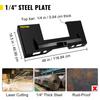 Universal Skid Steer Mount Plate 1/4" Thick Skid Steer Plate Attachment 3000LBS Weight Capacity Quick Attach Mount Plate Steel Adapter Loader Easy to