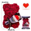 1 Piece Artificial Rose Bear with Hand Corsage, Artificial Rose Bear Birthday Gift, Valentine's Day, Wedding Mother's Day
