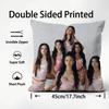 KKatseye Star Cushion Cover Plush Fabric Soft DoubleSided Printed Sofa Warm Winter Home Child Gift Pillow Case