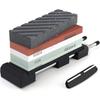 Akizora Knife Sharpening with Universal Whetstone Surface and Fixed Angle Ideal for Home Coarse and Medium and Knife Sharpening Stone, 400mm, 1000mm,