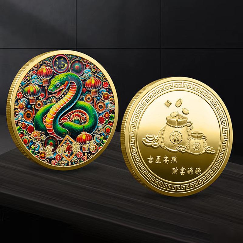 Красочные памятные монеты Lucky Cat, позолоченные коллекционные монеты Luck Of Cat, металлические коллекционные украшения в стиле фэн-шуй