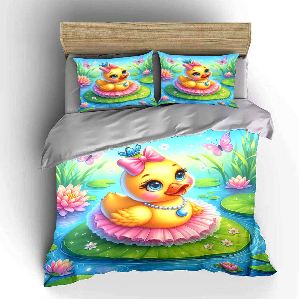 Royally charming duckling dreams. Bedding sets Duvet covers Pillowcases(1* Duvet Cover 2* Pillowcases without duvet insert)