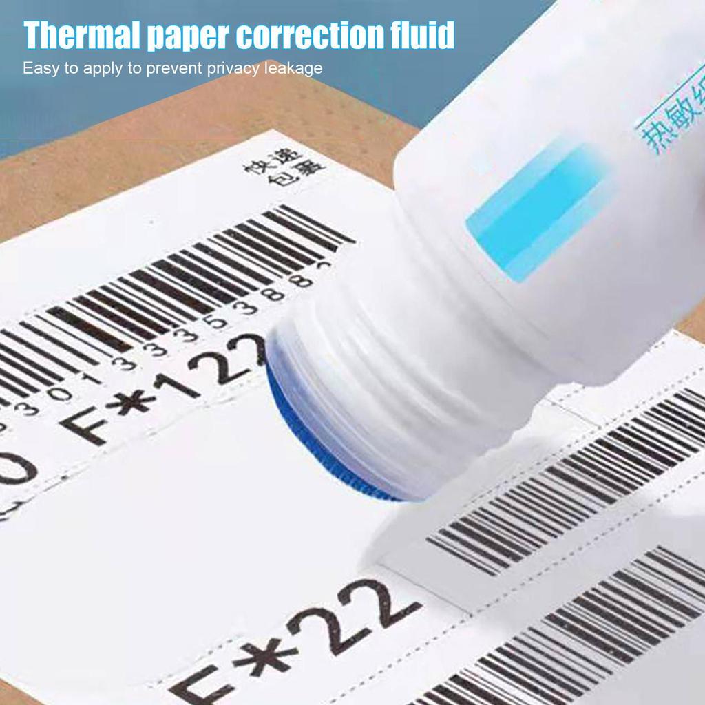 1pcs Thermal Paper Correction Fluid Eraser Package Parcel Box ID Information Protector Anti Peep Identity Info Guard Fast-Drying