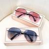 Fashion Gradient Sunglasses for Men Punk Pilot UV400 Sun Glasses Designer Shades Travel Driving