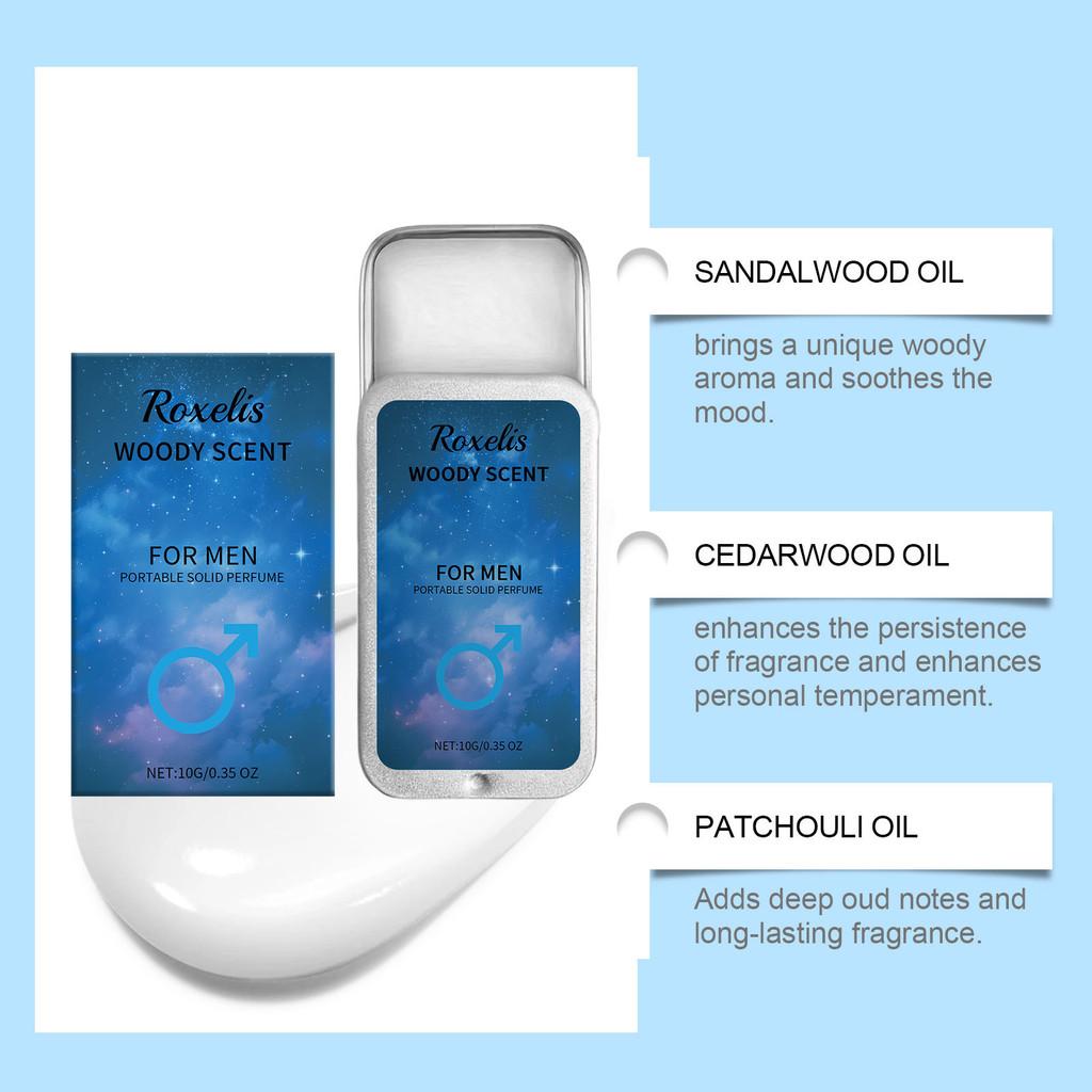 Премиальный мужской твердый парфюмерный бальзам Fresh для стойкого бодрящего аромата в портативной упаковке 10 г