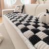 Flannel Sofa Cushion  New Autumn And Winter Straight One-Piece Non-Slip Thickened Seat Cushion Cover Cover Cloth Towel