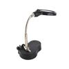 LED Magnifying Magnifier Glass with Light On Stand Clamp Arm for Jewellery Making Black