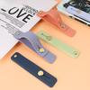 1pc Universal Silicone Wristband Phone Holder Finger Ring Phone Hand Band Bracket Push Pull Grip Phone Stand Sticker Accessories