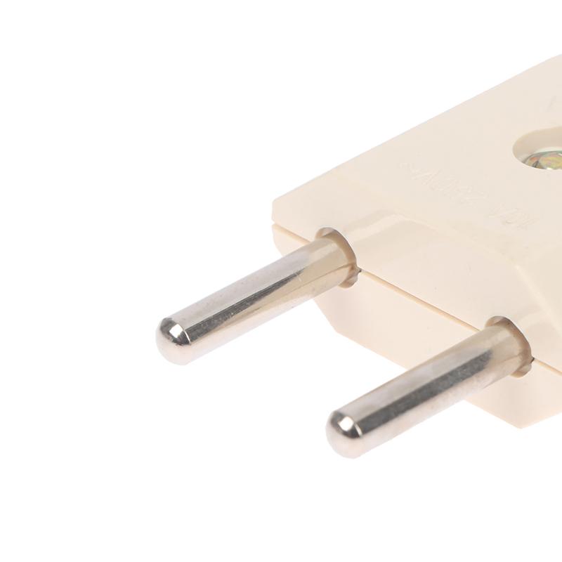 1 шт., европейский 2-контактный адаптер переменного тока, штепсельная вилка, розетка, адаптер