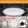 UFO LED High Bay Light 6000lm 6500K Cold White Industrial Commercial Bay Lighting for Warehouse Workshop 100W/150W/200W AC220V