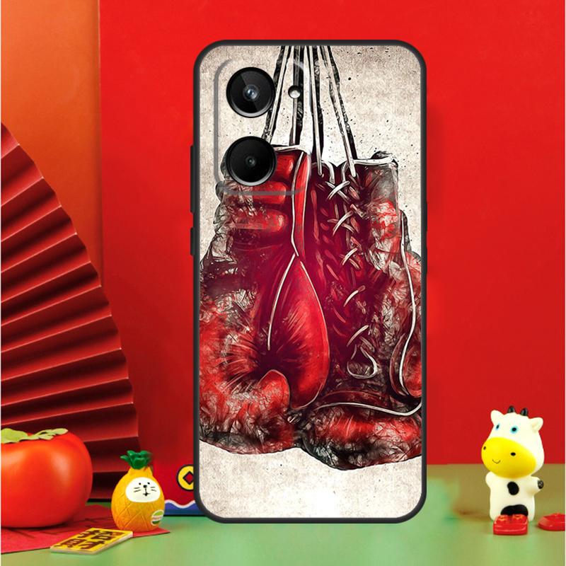 Боксерские перчатки для Realme C35 C53 C55 C67 GT Neo 6 GT5 9 10 11 12 Pro Plus C25S C21Y C30 C31 C33 C51 Чехол