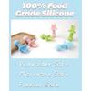 6-Pack Silicone Baby Spoons Stage 1 Baby Fork Chewable Aid Weaning