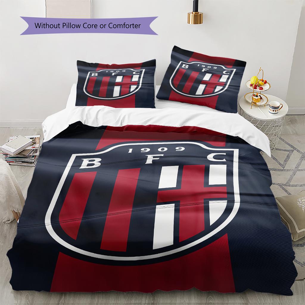 Bologna FC 1909 Pattern Bedding Home Decoration Birthday & Festival Gift (1 * duvet cover + 2 * pillowcase, without core)