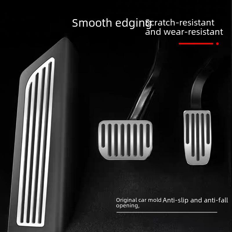 Педаль тормоза и акселератора Tesla Model 3/Y из алюминиевого сплава с опорой из нержавеющей стали для спортивных результатов.