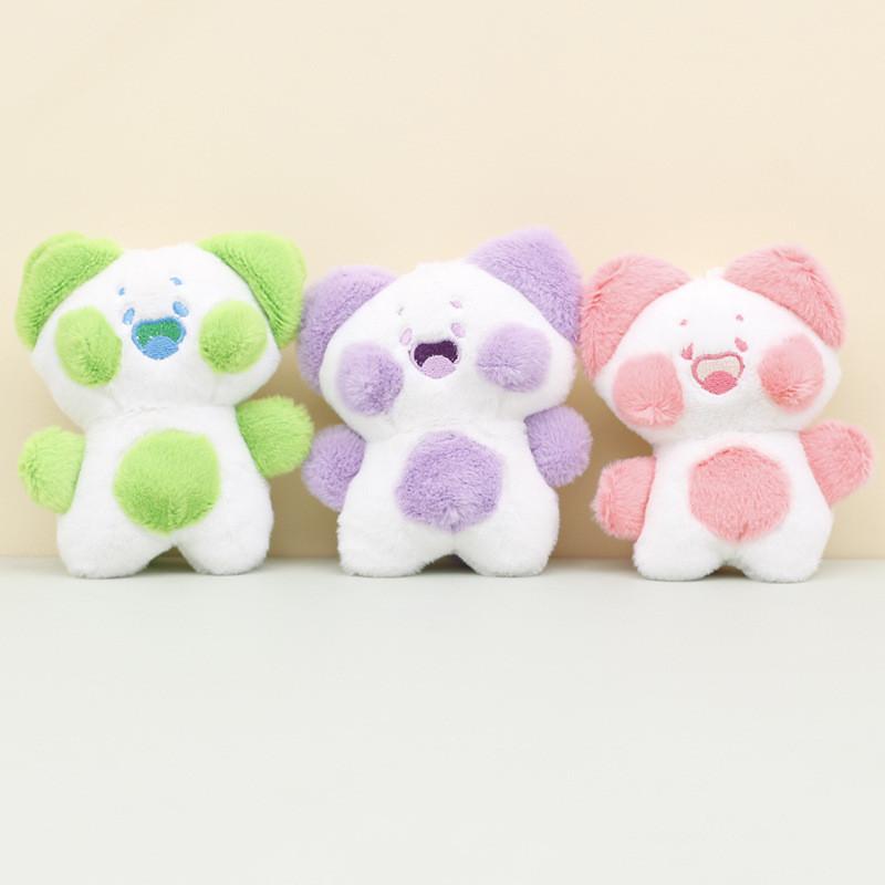 Очаровательный плюшевый брелок-котик, милая 4-дюймовая мягкая игрушка, очаровательный мультяшный дизайн