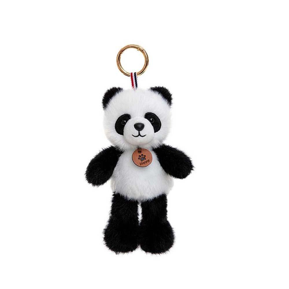 Polyester Cat Dog Pendant Bee Monkey Key Chain Creative Plush Animal Key Ring Students