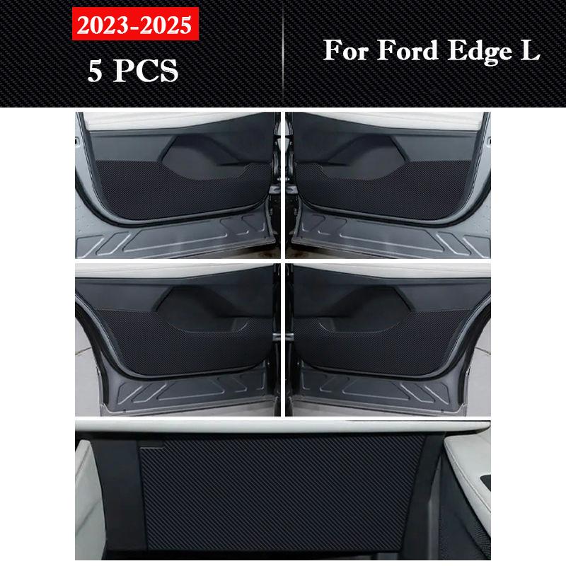 Для Ford Edge L / Edge Plus 2015-2026 Автомобильная дверная накладка от пинков Защитная наклейка Пленка из углеродного волокна устойчивая к царапинам Аксессуары