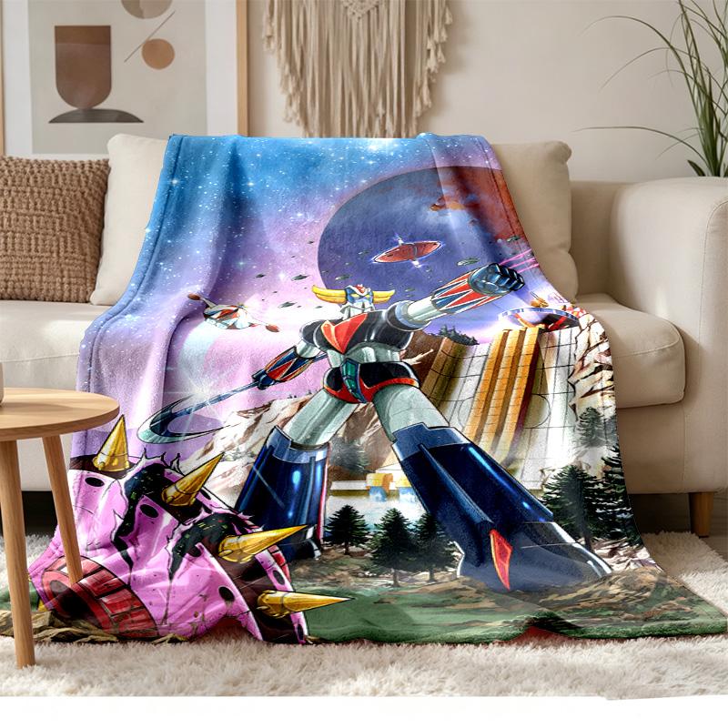 GrendizeSoft and comfortable flannel Suitable for sofas living rooms outdoor camping travel and also makes a great anniversary gift