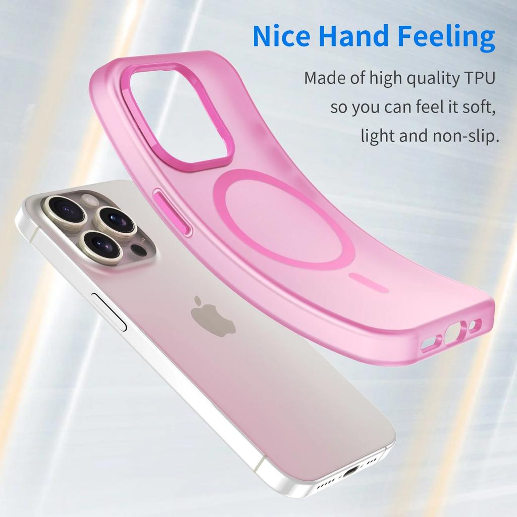Роскошный магнитный беспроводной чехол для Magsafe для iPhone 16E 16 15 14 13 12 11 Pro Max Plus Ударопрочный матовый бампер из ТПУ