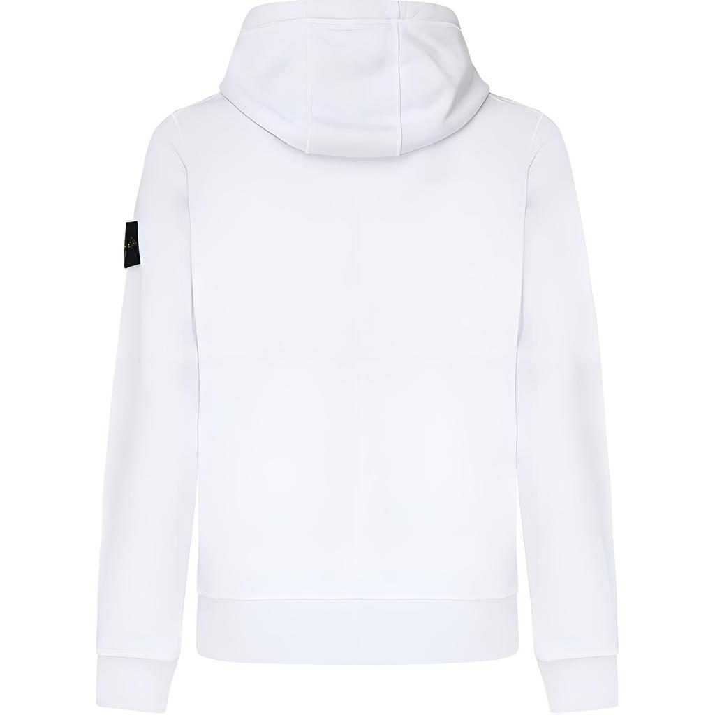 STONE ISLAND Ss25 Однотонная толстовка с капюшоном и длинным рукавом Мужская толстовка Белая K1S156100045S0051V0088