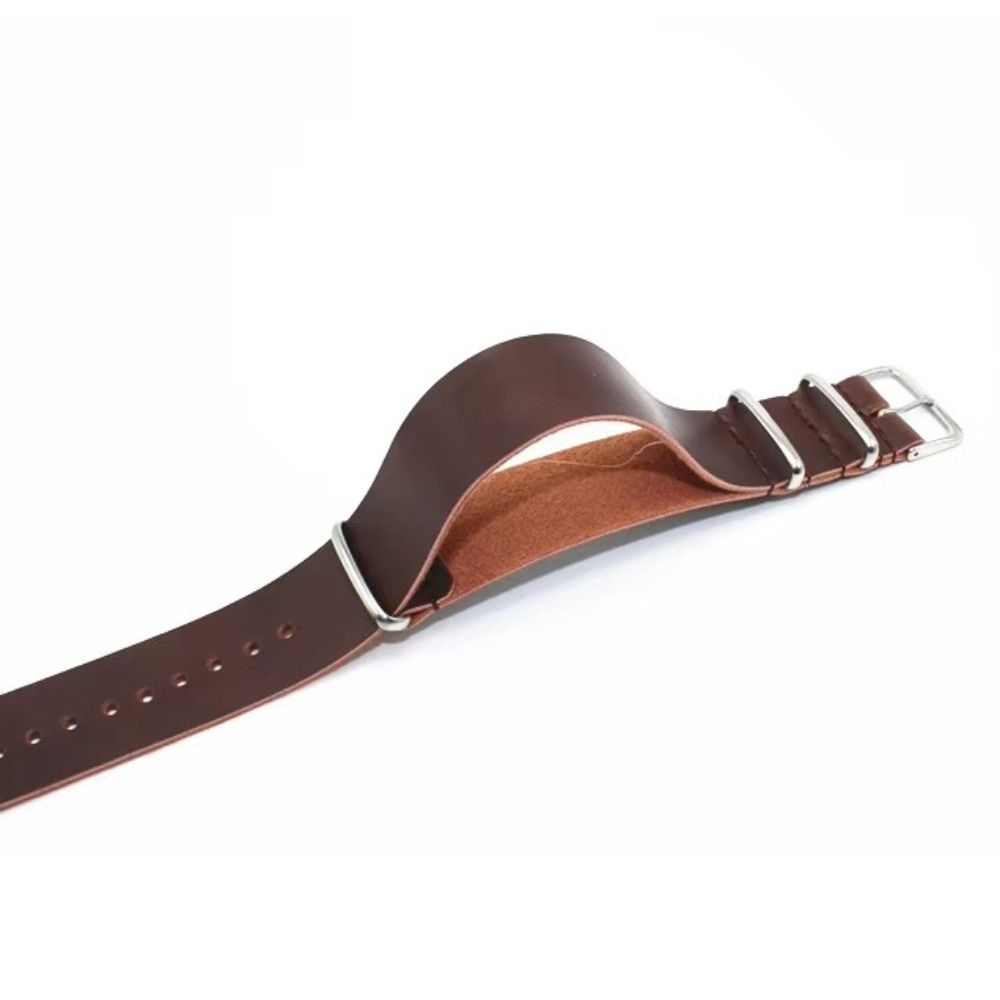 Solid Color Watch Strap PU Leather Wristband Replacement Classic Watch Band Casual Wear