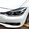 2 шт. F30 крышка фар Блеск для век черные брови для BMW F30 седан 2012-2018