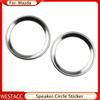 Нержавеющая сталь автомобильный динамик на передней стойке звуковое кольцо накладка декоративная наклейка для Mazda CX-5 CX5 2017-2022