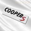 3D Металлическая Наклейка на Заднюю Дверь Багажника Cooper S D Эмблема Черными Буквами Аксессуар Декорации Кузова Автомобиля Для MINI T36 JCW