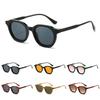 Fashion UV Protection Shades Hip-Hop Punk Glasses Trendy Oval Sunglasses for Men and Women